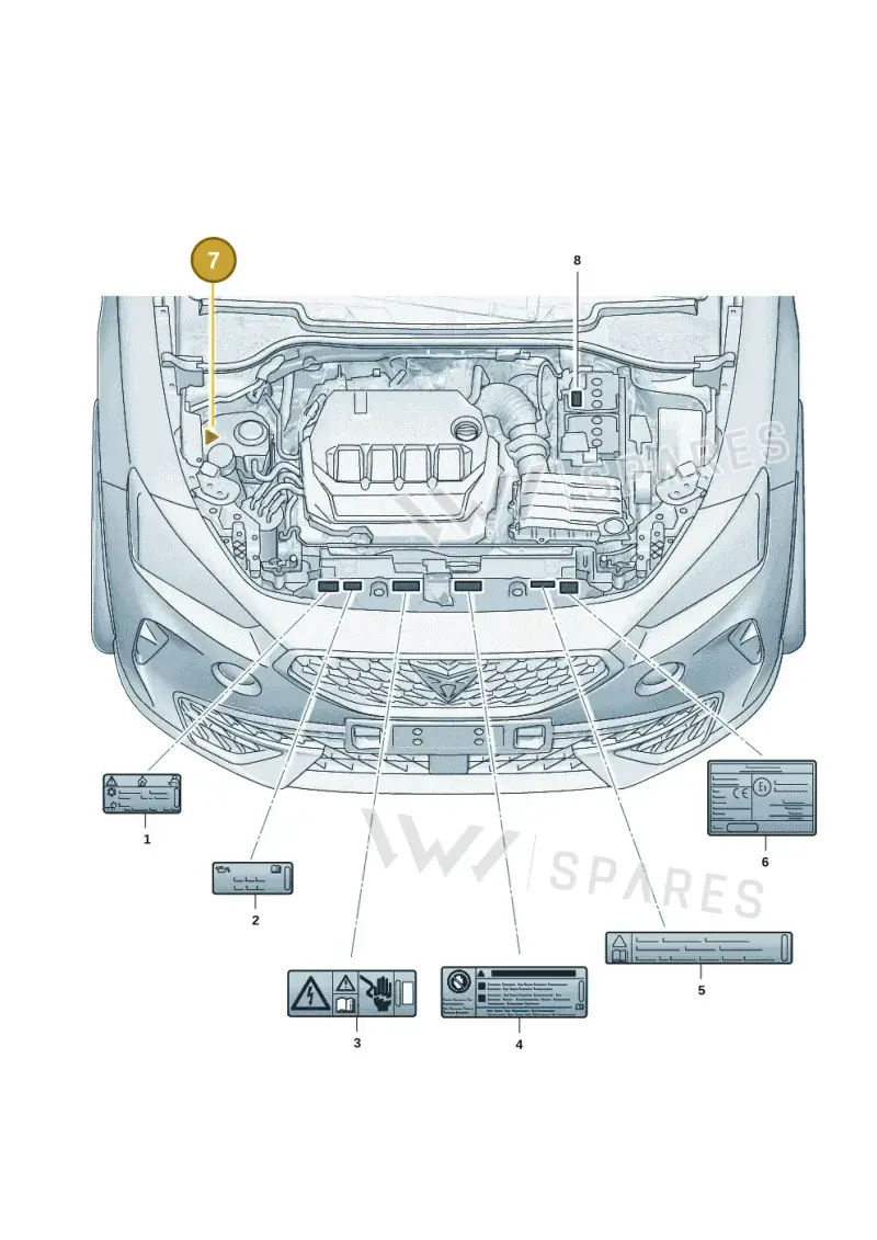 5WA010001 — SEAT Formentor TSI CUPRA (2020-) diagram 5ff010010, position 7