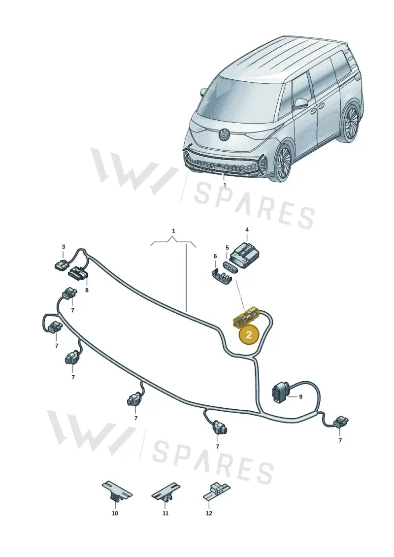 5WA035447 — Volkswagen ID. Buzz (2022-2025) diagram 15a971000, position 2