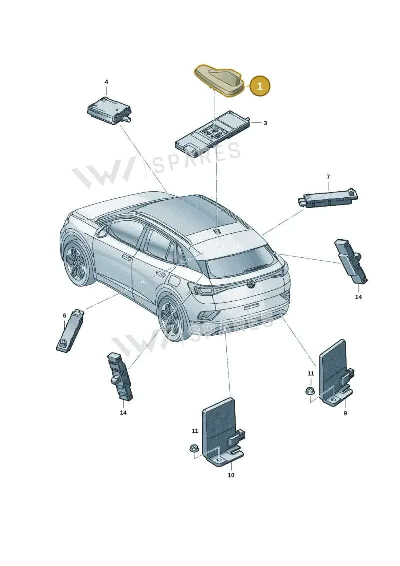 5WA035507M041 — SEAT Tavascan Cupra (2023-) diagram 11a035020, position 1