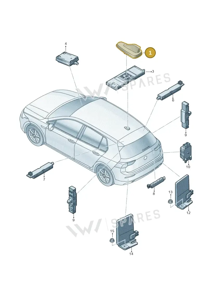 5WA035507N041 — Skoda Octavia (2019-2022) diagram 5h0035020, position 1