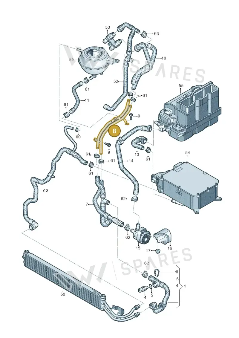 5WA121065C — SEAT Formentor TSI CUPRA (2020-) diagram 596121125, position 8