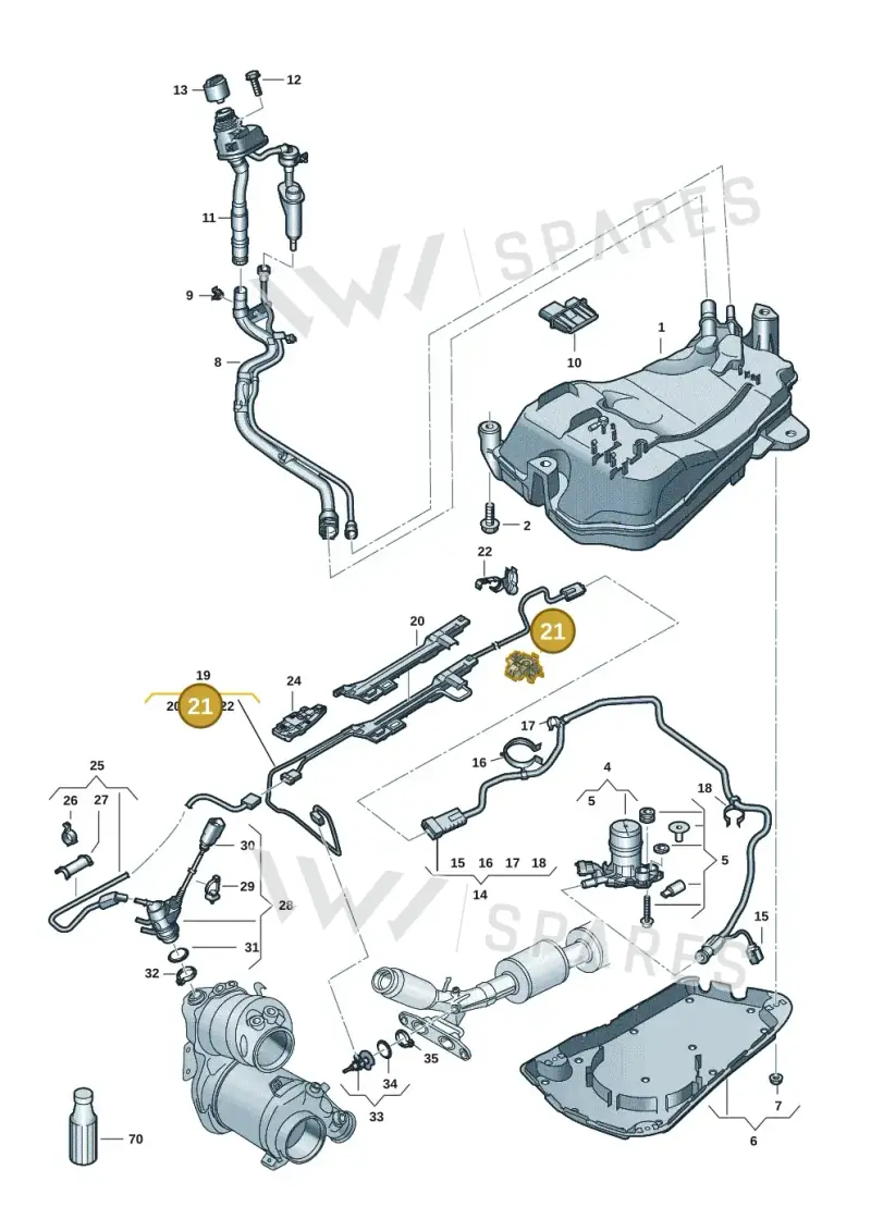 5WA131327B — SEAT Formentor TSI CUPRA (2020-) diagram 5h0253104, position 21