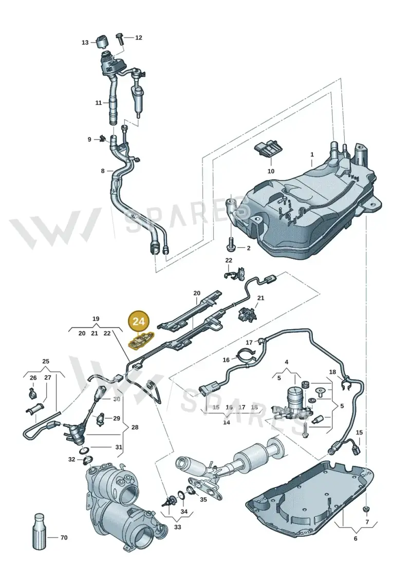 5WA131327C — SEAT Formentor TSI CUPRA (2020-) diagram 5h0253104, position 24