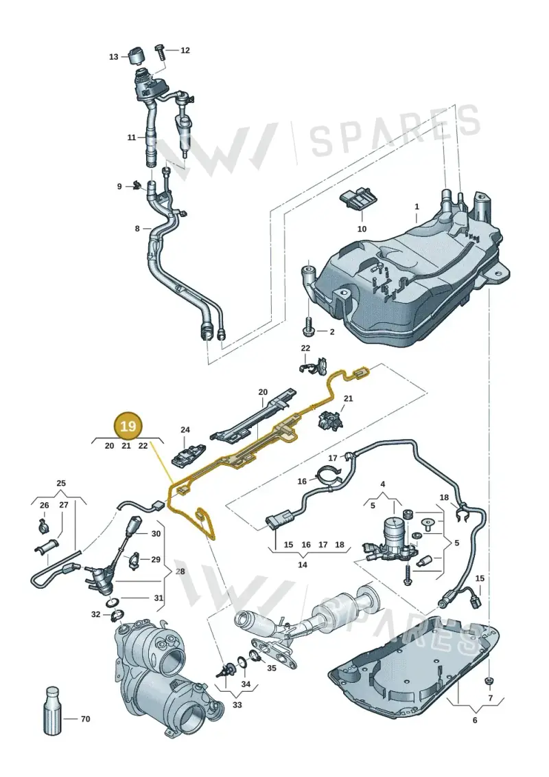 5WA131961M — SEAT Formentor TSI CUPRA (2020-) diagram 5h0253104, position 19