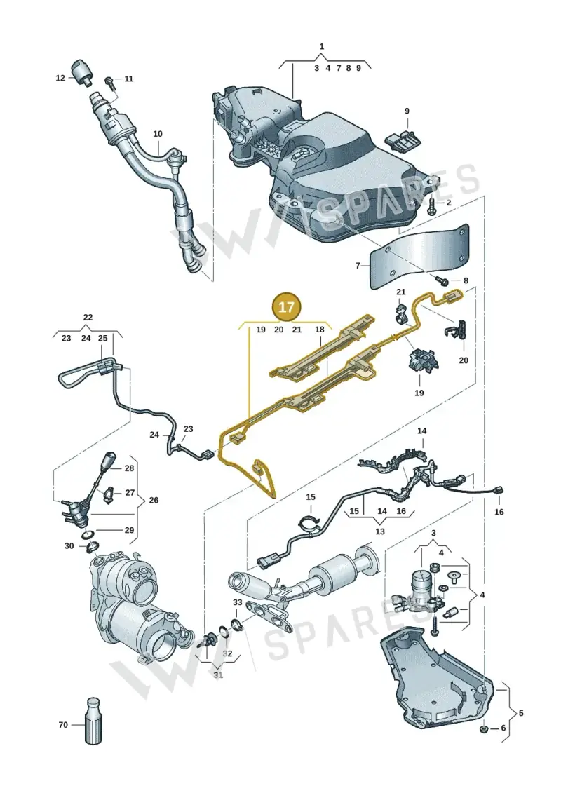 5WA131961N — SEAT CUPRA Formentor (2020-) diagram 5h0253106, position 17