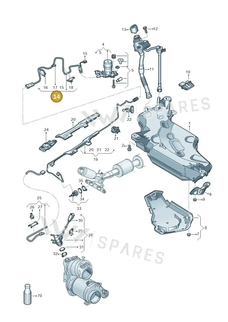 5WA131983J — SEAT Leon style (2019-) diagram 5h0253102, position 14