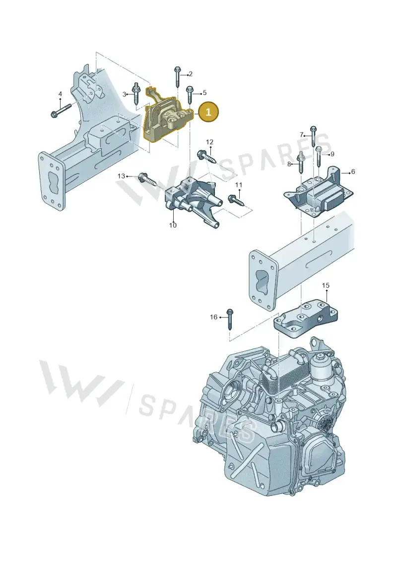 5WA199262AA — Volkswagen T-Roc (2017-2025) diagram 746199800, position 1