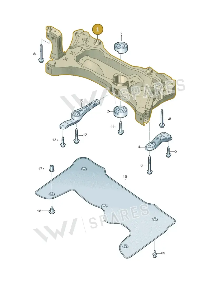 5WA199315F — SEAT Formentor TSI CUPRA (2020-) diagram 884199150, position 1