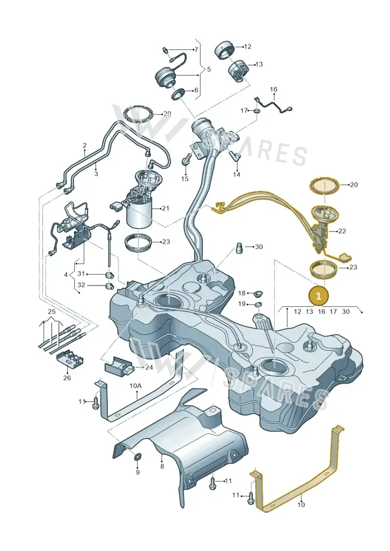5WA201055A — SEAT Leon ST Stylance (2016-2020) diagram 746201700, position 1