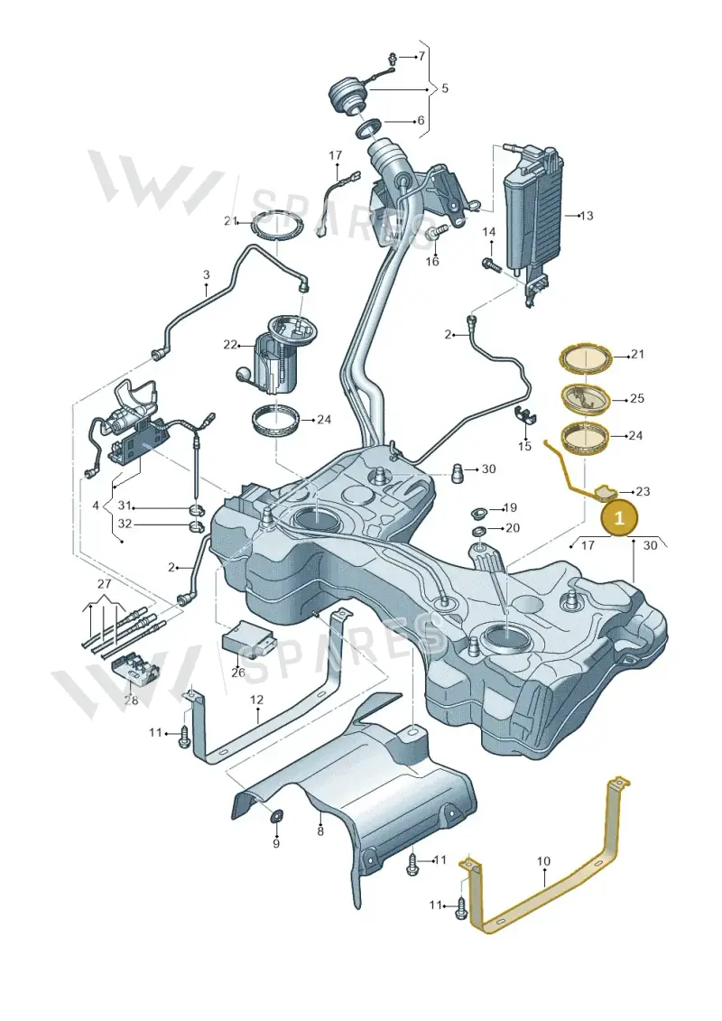 5WA201055F — SEAT Formentor TSI CUPRA (2020-) diagram 813201049, position 1