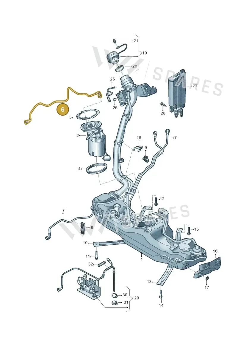 5WA201293K — SEAT Leon style (2019-) diagram 890201033, position 6
