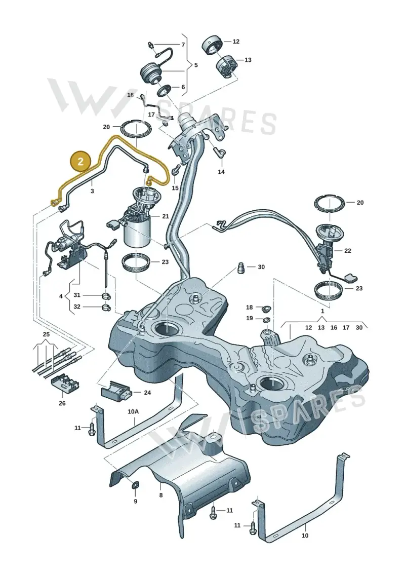 5WA201294B — SEAT Leon style (2019-) diagram 5h0201070, position 2