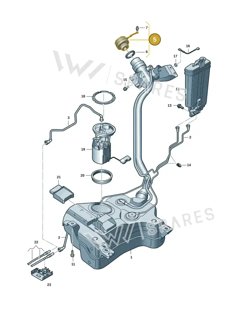 5WA201550B — SEAT Arona FR (2017-) diagram 837201055, position 5