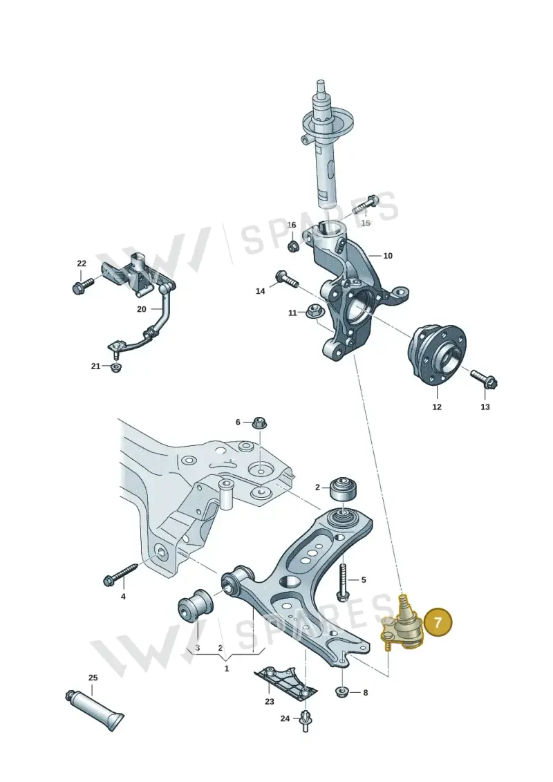 5WA407365 — SEAT Leon style (2019-) diagram 5h0407000, position 7