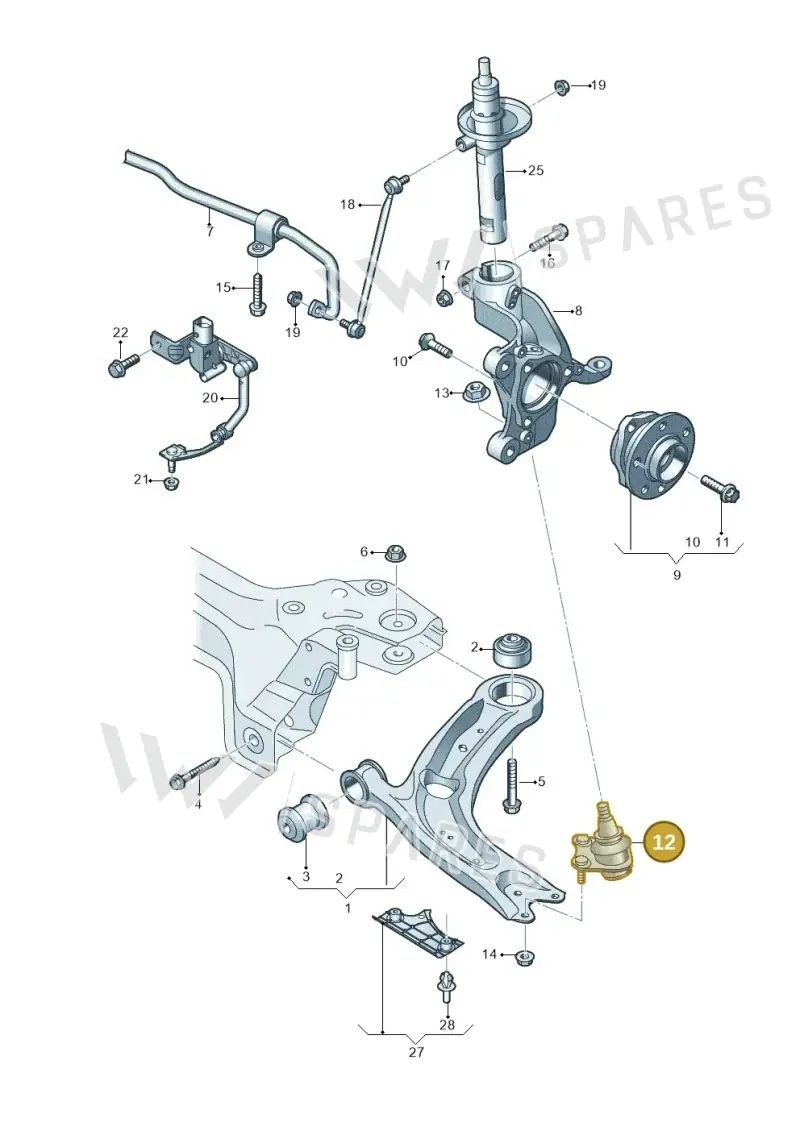 5WA407366 — SEAT Ateca Style (2016-) diagram 793407000, position 12