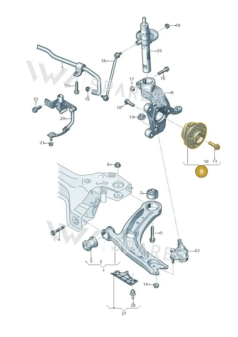 5WA407621D — SEAT Ateca Style (2016-) diagram 793407000, position 9