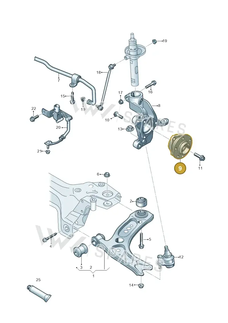 5WA407621D — SEAT Formentor TSI CUPRA (2020-) diagram 827407000, position 9