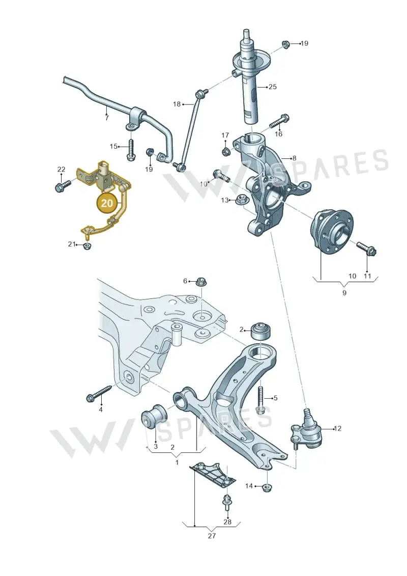 5WA412521D — SEAT Formentor TSI CUPRA (2020-) diagram 793407000, position 20