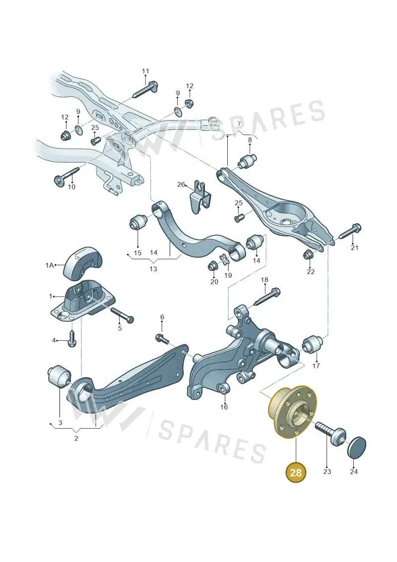 5WA501611D — SEAT Leon (2019-) diagram 827505005, position 28