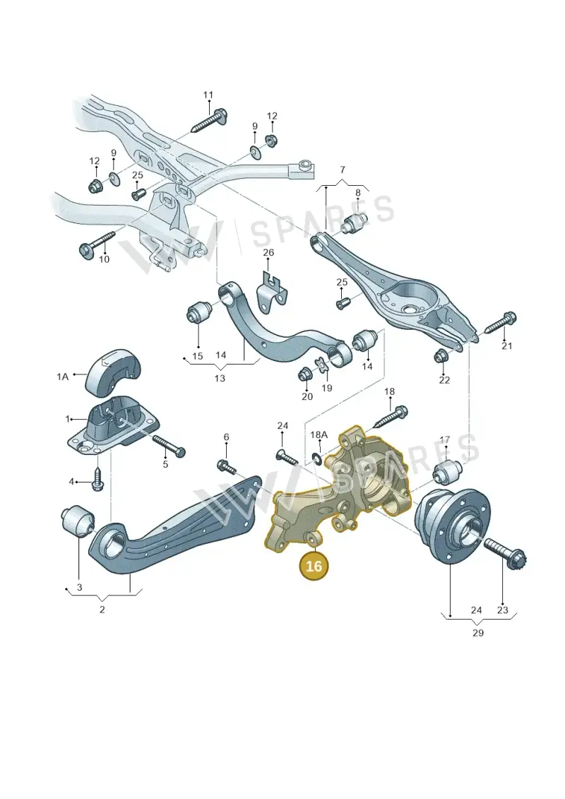 5WA505435G — SEAT Leon style (2019-) diagram 746505300, position 16