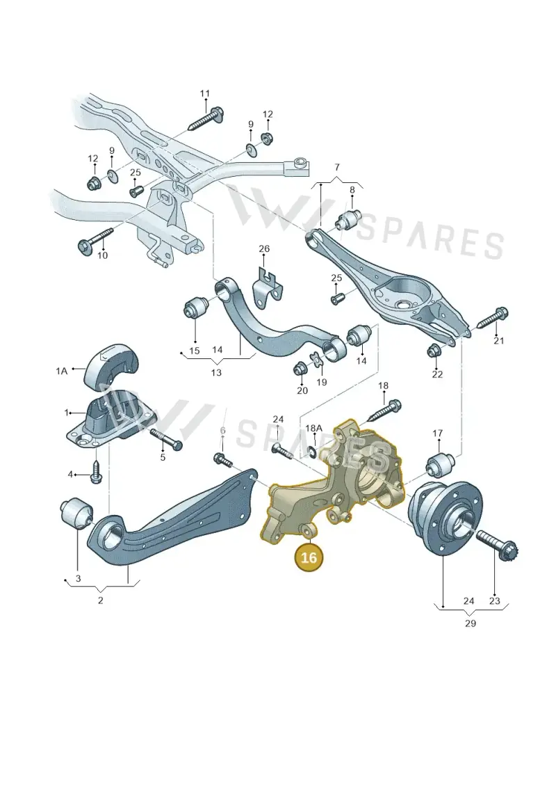 5WA505436G — SEAT Leon style (2019-) diagram 746505300, position 16