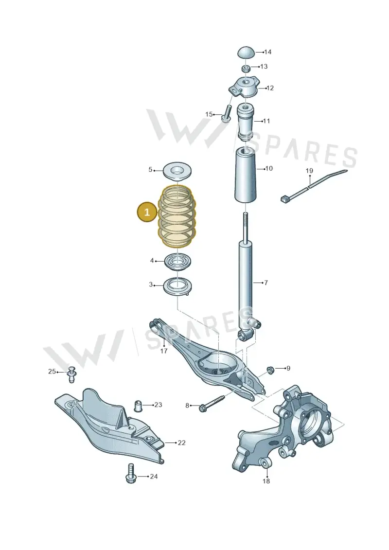 5WA511115 — SEAT Leon style (2019-) diagram 746511150, position 1
