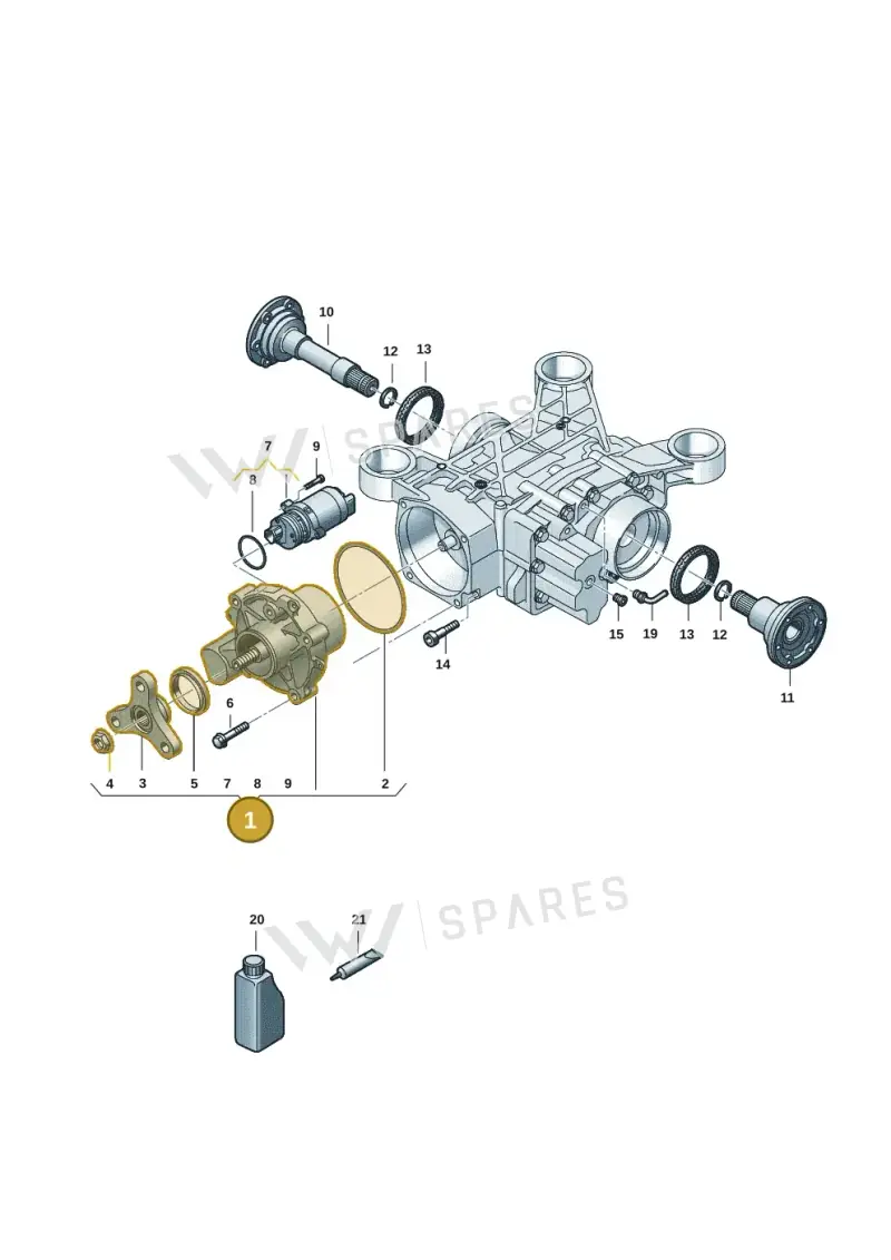 5WA525554 — Volkswagen Caddy Maxi (2020-2025) diagram 5h0525100, position 1