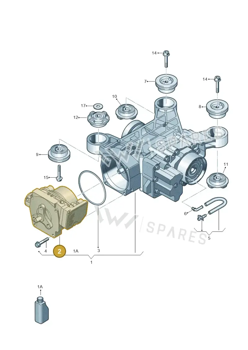 5WA525554D — Audi Q3 2.0 (2019-) diagram 884525100, position 2