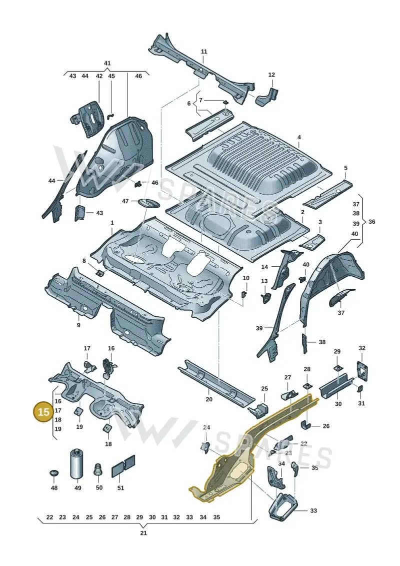 5WA803531E — SEAT Leon style (2019-) diagram 5fn803012, position 15