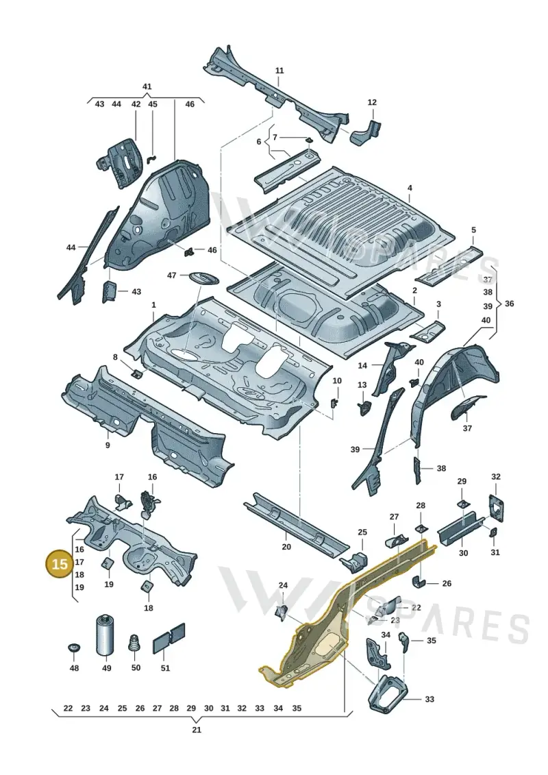 5WA803531F — SEAT Leon style (2019-) diagram 5fn803012, position 15
