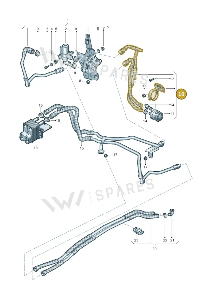5WA820499 — SEAT Formentor TSI CUPRA (2020-) diagram 746819950, position 10