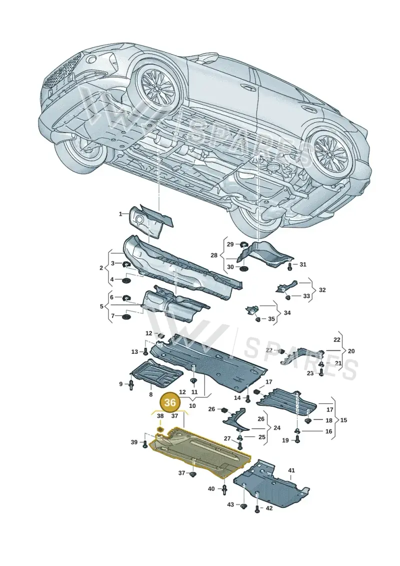 5WA825202G — SEAT CUPRA Formentor (2020-) diagram 5ff825010, position 10+36