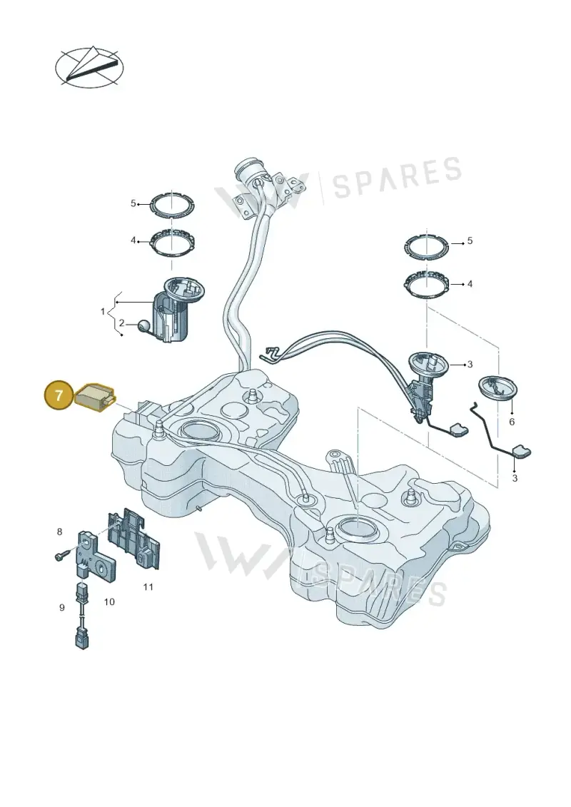 5WA906121 — SEAT Formentor TSI CUPRA (2020-) diagram 746919350, position 7