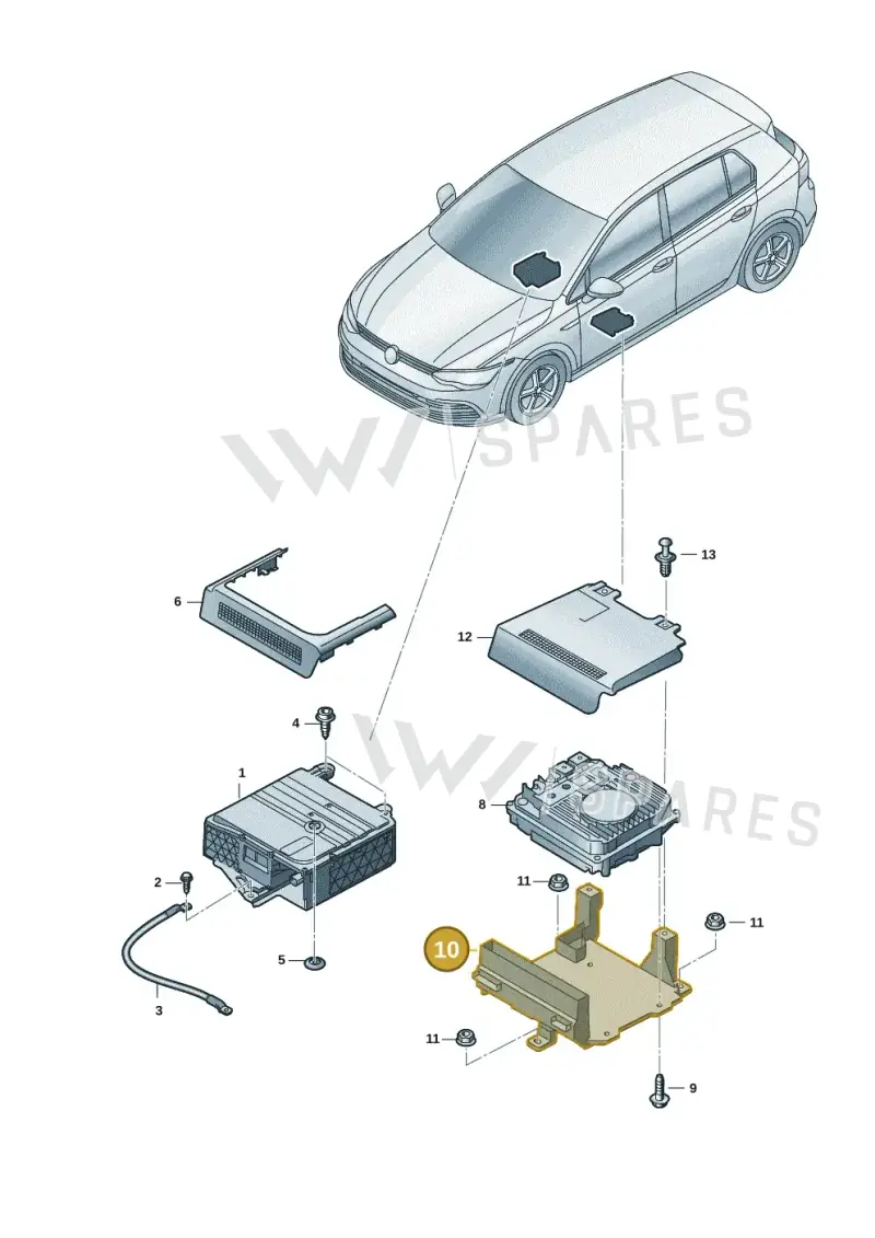 5WA907332 — SEAT Formentor TSI CUPRA (2020-) diagram 5h0915020, position 10