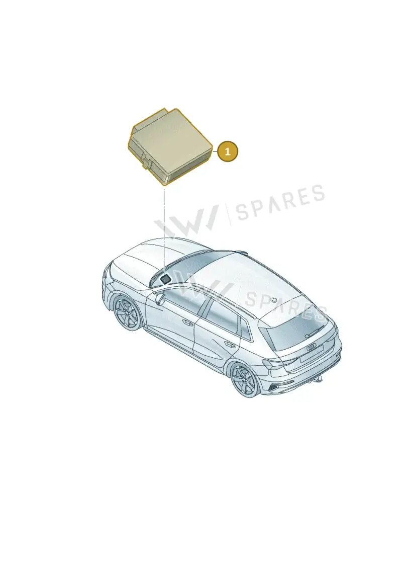 5WA907530S — Audi A3 Sportback (2019-2025) diagram 596907000, position 1
