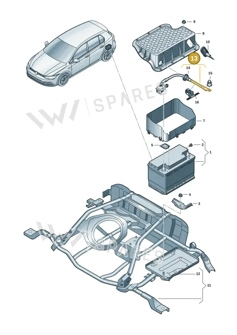 5WA915181H — SEAT Formentor TSI CUPRA (2020-) diagram 5h0915030, position 13