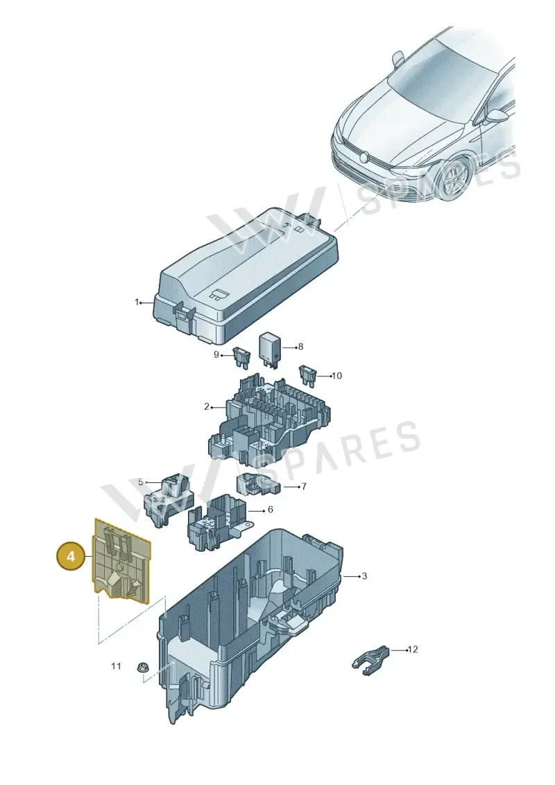 5WA927165 — SEAT Formentor TSI CUPRA (2020-) diagram 5h0937010, position 4