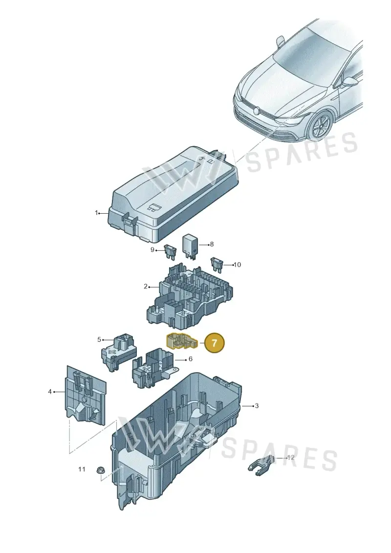 5WA937573A — SEAT Formentor TSI CUPRA (2020-) diagram 5h0937010, position 7