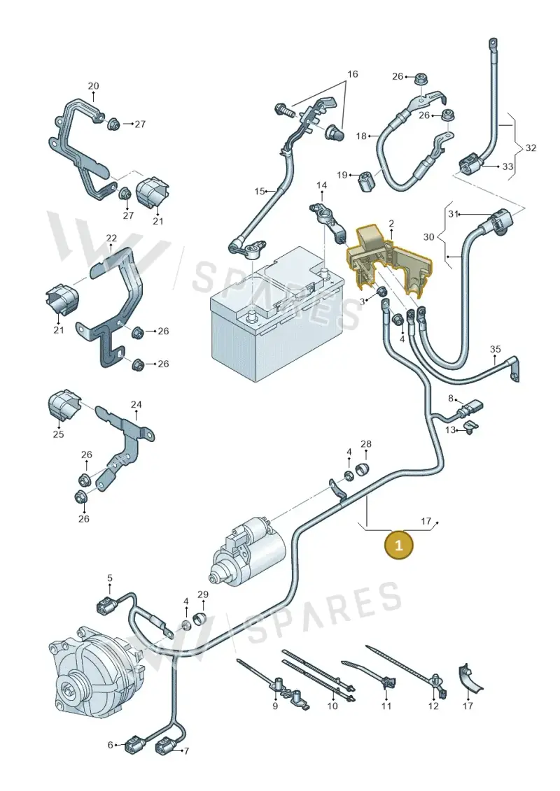 5WA971230DM — SEAT Leon (2019-) diagram 5h0971002, position 1