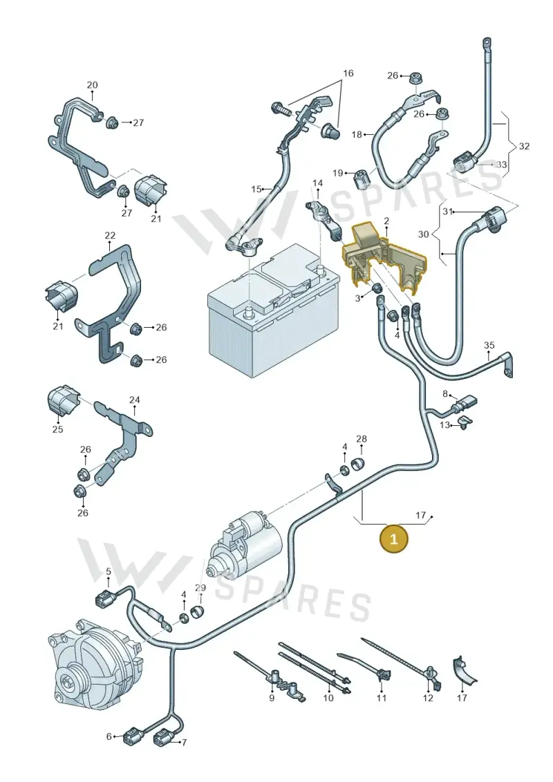 5WA971230EH — SEAT Leon (2019-) diagram 5h0971002, position 1