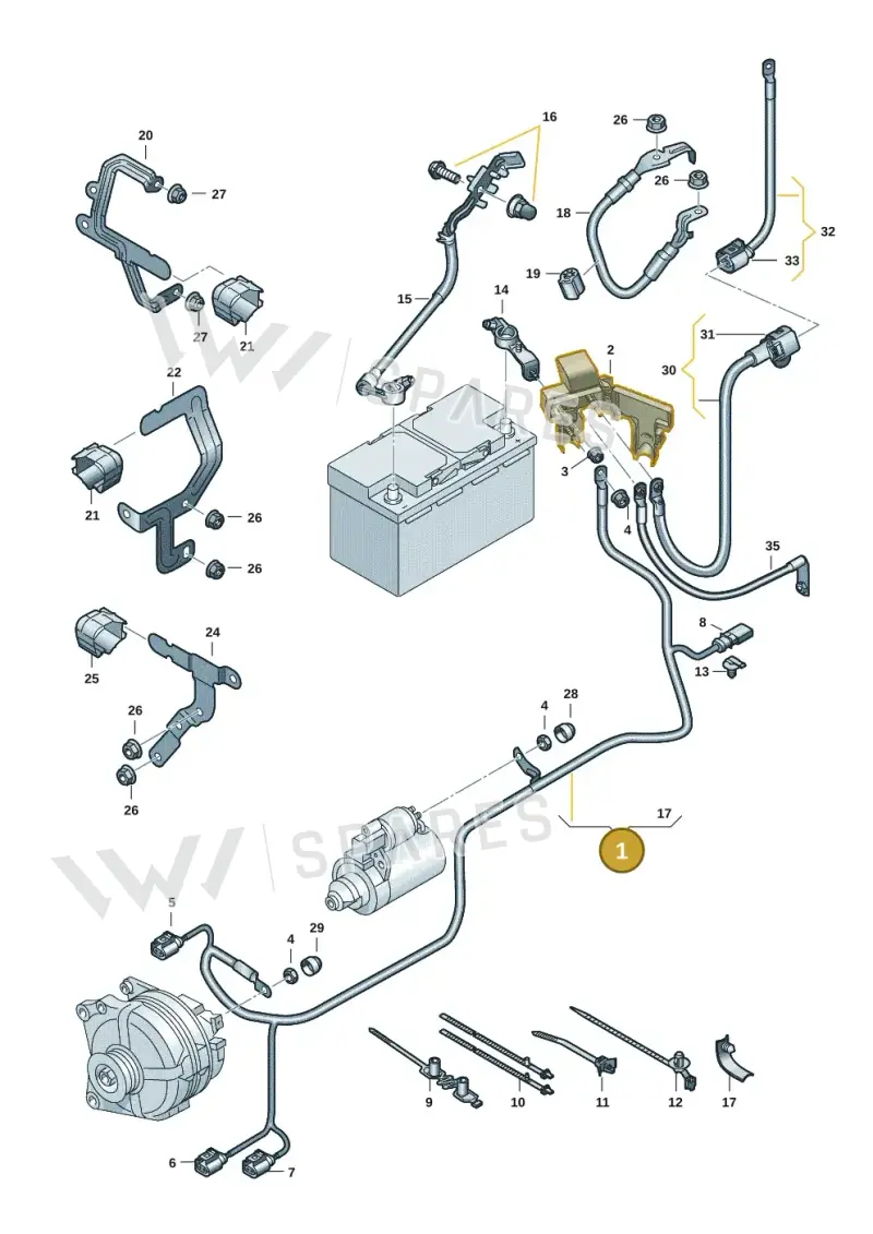 5WA971230FD — Skoda Octavia (2019-2022) diagram 5h0971002, position 1