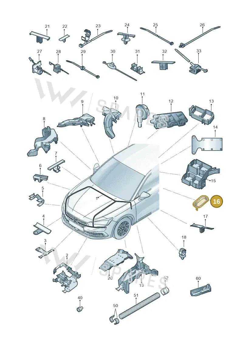 5WA971615D — SEAT CUPRA Formentor (2020-) diagram 5fn971081, position 16