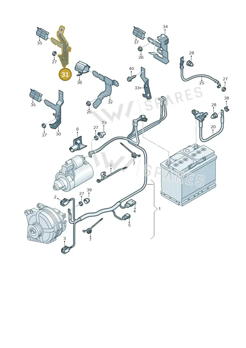 5WA971615E — Skoda Fabia (2021-2022) diagram 584971000, position 31