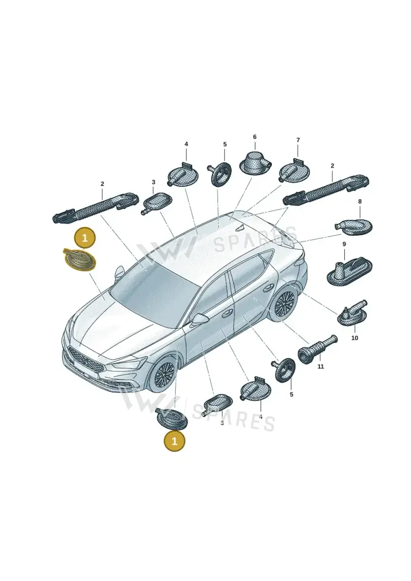 5WA971841 — SEAT Formentor TSI CUPRA (2020-) diagram 5fn971092, position 1