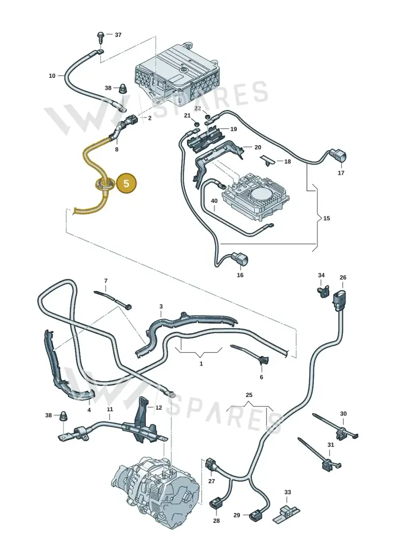 5WA971871 — SEAT 578 platform diagram 3j0971150, position 5