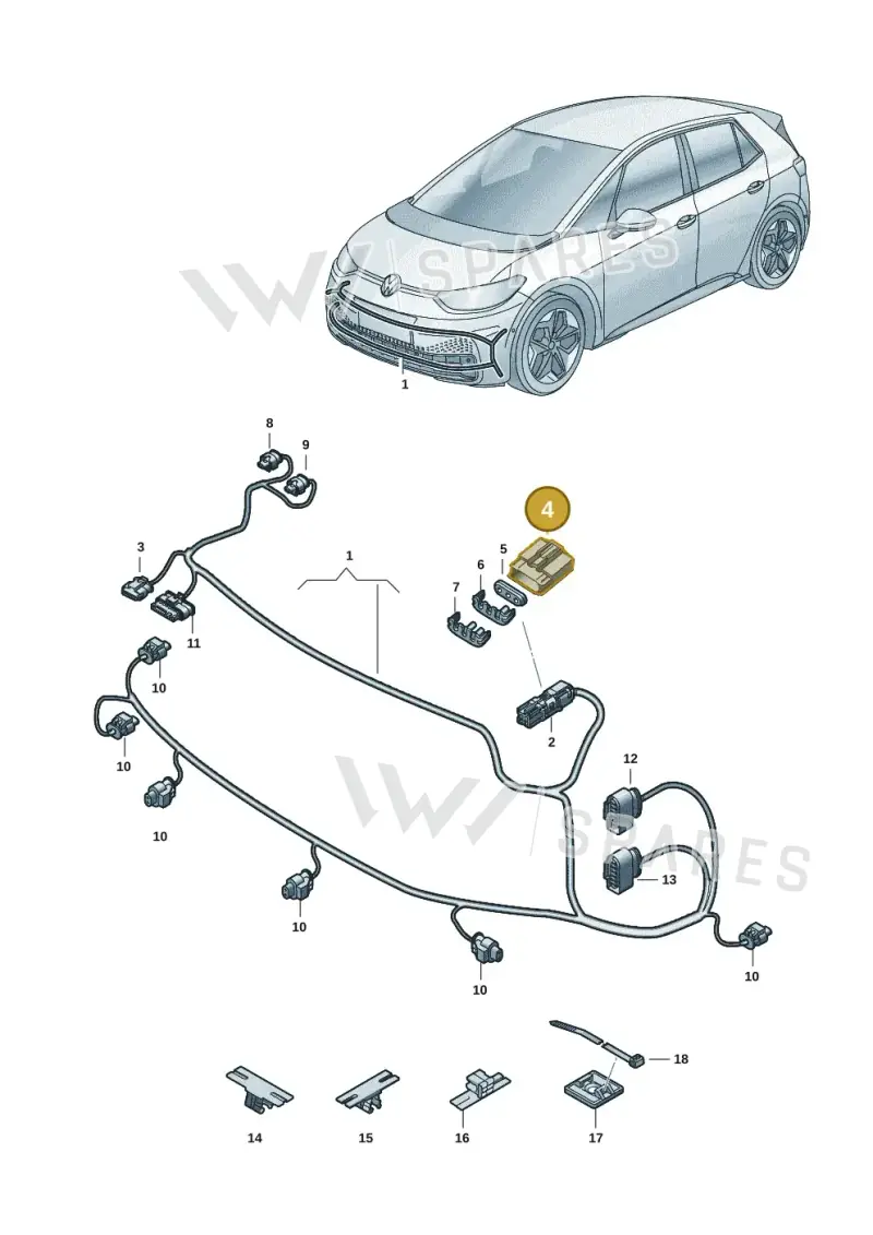 5WA972483D — Skoda Enyaq (2020-2021) diagram 10a971000, position 4