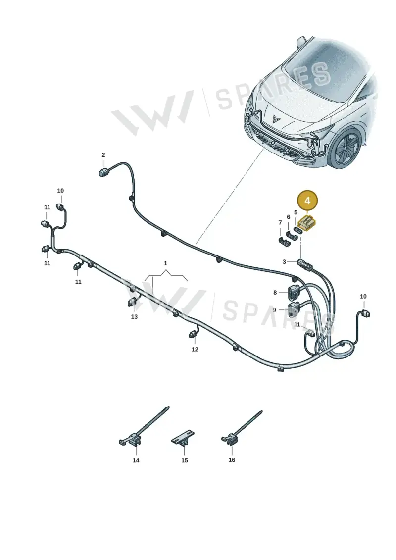 5WA972483D — SEAT CUPRA Born (2021-) diagram 10s971000, position 4