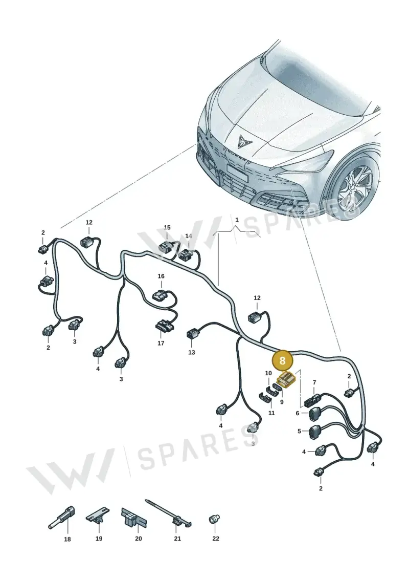 5WA972483D — SEAT CUPRA Tavascan (2023-) diagram 20h971000, position 8