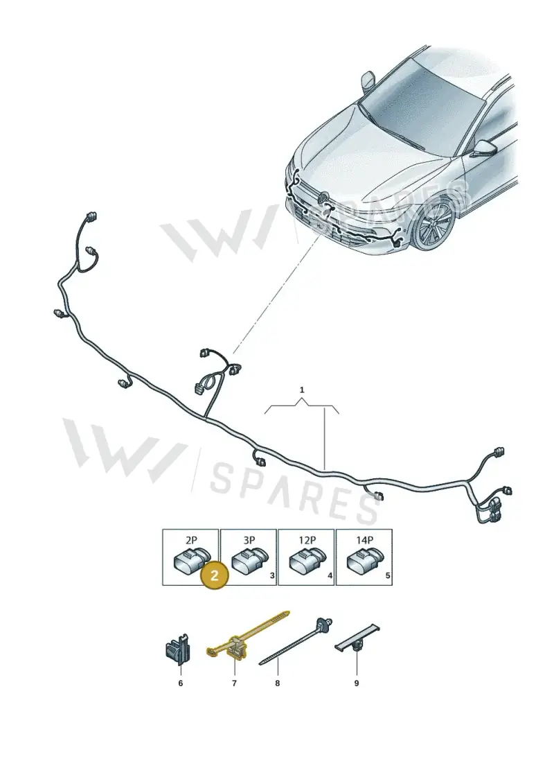 5WA972575D — Skoda Superb Combi (2023-2024) diagram 3j0971000, position 2