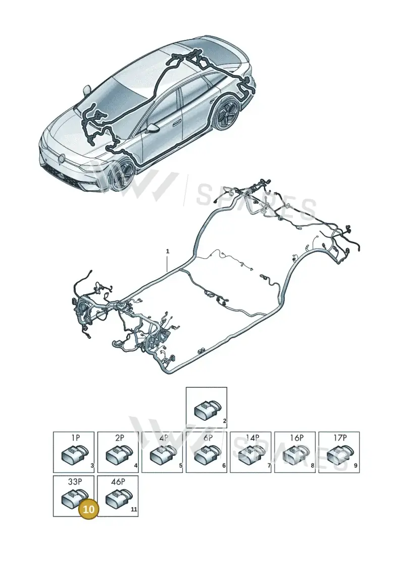 5WA972701 — Volkswagen ID.7 (2023-2025) diagram 14b972000, position 10